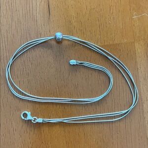 Vintage Silpada 925 Sterling Silver Necklace with Bead Detail